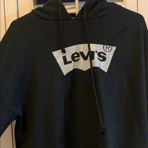 LEVIS black women’s hoodie... sparkly logo!